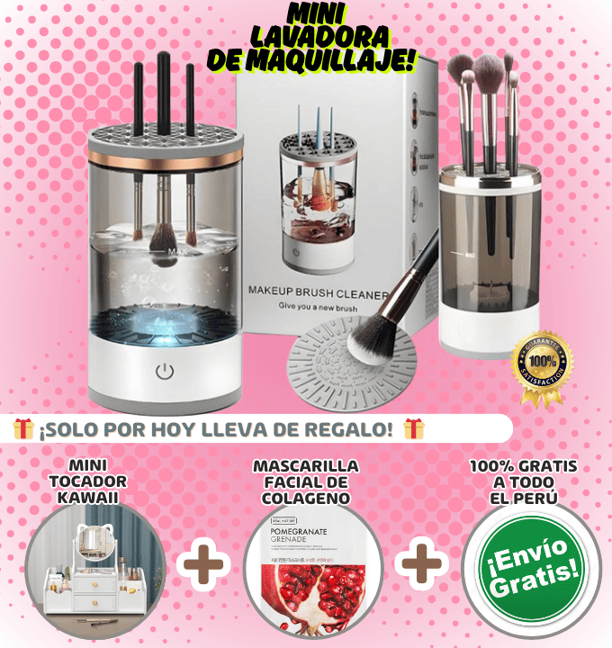 🧴🖌️ Lavadora de Brochas de Maquillaje 💅✨