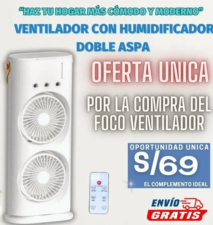 OFERTA VENTILADOR HUMIDIFICADOR