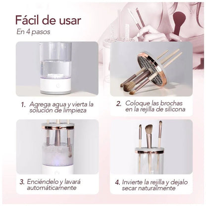🧴🖌️ Lavadora de Brochas de Maquillaje 💅✨