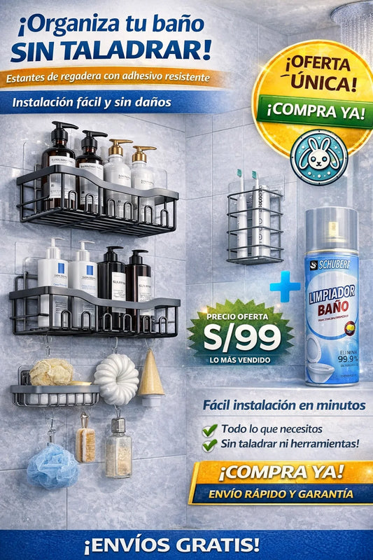 ORGANIZADOR DE BAÑO 5 PIEZAS RCT