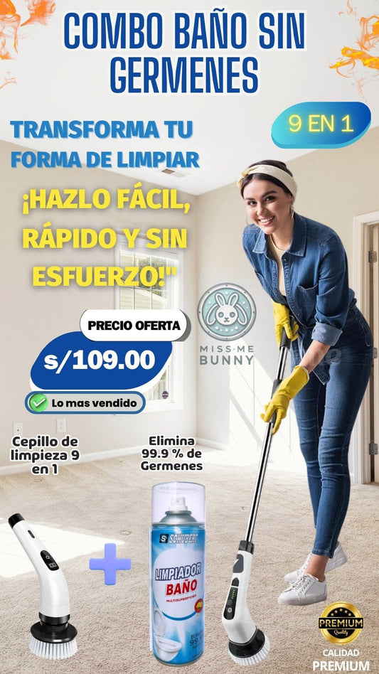 COMBO BAÑO SIN GERMENES