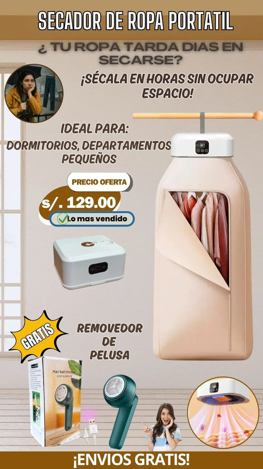 SECADOR DE ROPA PORTATIL ⭐⭐⭐⭐⭐