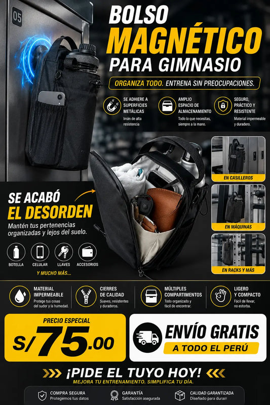 BOLSO MAGNETICO PARA GIMNASIO