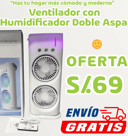 OFERTA VENTILADOR HUMIDIFICADOR